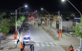 Calle Oro y Villa Sarmiento de Chimbas ya cuentan con nueva iluminación LED 
