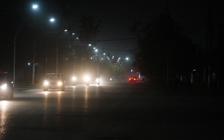 Llegó el Zonda y redujo la visibilidad en las calles de San Juan