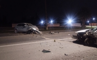 Choque entre dos autos dejó a tres heridos: un conductor manejaba ebrio
