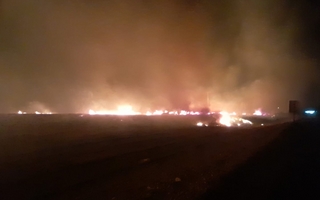 Grave incendio en Pocito movilizó a los bomberos a la zona