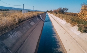Jáchal: reactivan obra clave del Canal del Norte para 1.800 productores