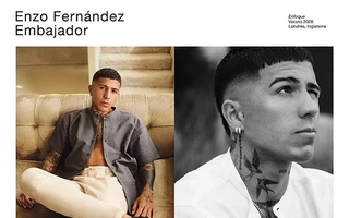 Enzo Fernández debutó como modelo 