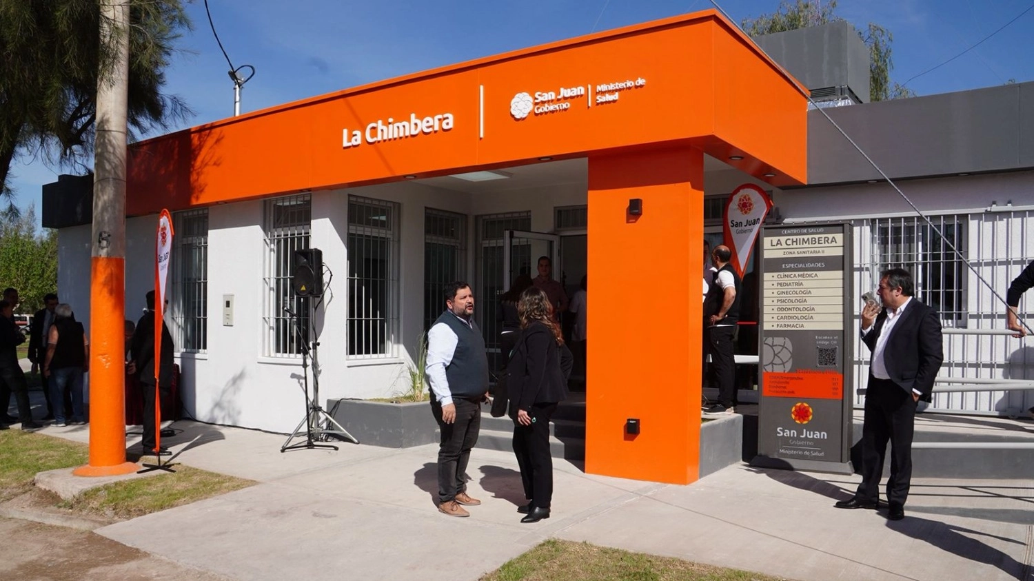 Orrego inauguró un CAPS en La Chimbera con fondos provinciales