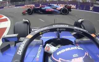 Colapinto sufrió un toque de Albon y terminó 19° en el GP de Azerbaiyán