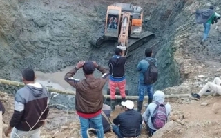 Hallaron sin vida a siete mineros atrapados en una mina ilegal