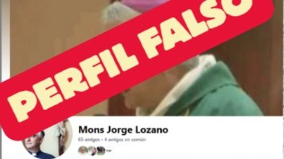El Arzobispado advirtió sobre un perfil falso de Jorge Lozano en Facebook 