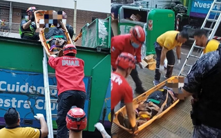 Un hombre en situación de calle fue rescatado de ser compactado en el camión de basura