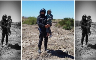 Un policía se convirtió en héroe tras encontrar a un niño que se había perdido