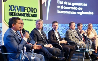 Orrego participó junto a otros mandatarios en el  Foro Iberoamericano de Garantías y Financiamiento