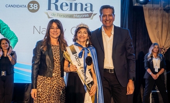 Nancy Lina Ceja fue elegida Reina Departamental de Personas Mayores de Pocito 2025