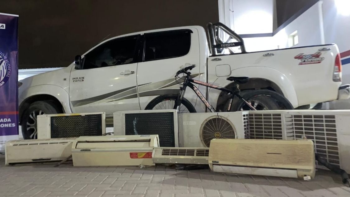  Se recuperaron más de nueve aires acondicionados completos (compuestos por motor y frente). Foto gentileza. 