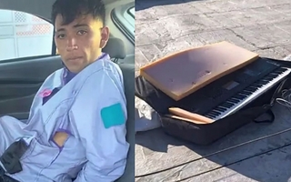 Robó un órgano musical de una casa y lo escondió en un lugar insólito