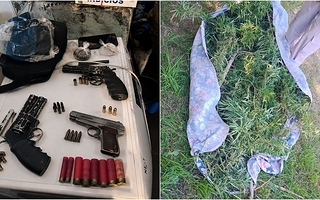 Allanaron una casa por varios robos y encontraron armas y marihuana