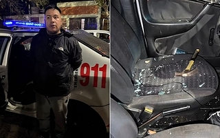 Un hombre de Rawson destrozó a martillazos el auto del novio de su ex