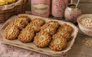 Cómo preparar galletas saludables con dos bananas y avena