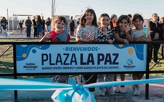 Rawson inaugura la nueva Plaza La Paz en Barrio Los Plásticos