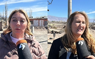 A una semana del incendio de Pocito, continúa asistiendo para reconstruir casas