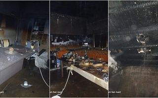 Un asador mal apagado provocó un incendio que dejó pérdidas casi totales