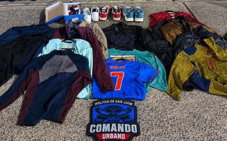 Atraparon a un ladrón, recuperaron zapatillas y ropa que robó en un mayorista