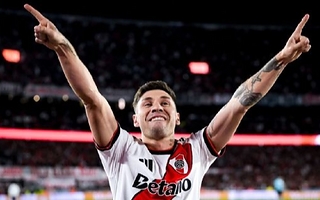 Gonzalo Montiel quedó entre los defensores goleadores de River Plate