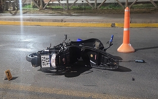 Murió un joven en Pocito tras perder el control de su moto en Calle 11