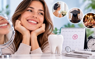 Tu sonrisa también necesita tiempo antes de un evento