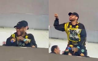 Neymar se cruzó con hinchas de Atlético Mineiro y lanzó una picante chicana
