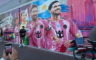 Messi transformó Miami y sus murales son parte del paisaje de la ciudad