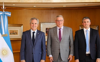 Quirno recibió a los directivos de Vicuña por Josemaría y Filo del Sol