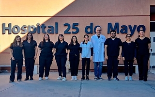 Hito en 25 de Mayo: realizaron la primera ablación de córneas en el hospital