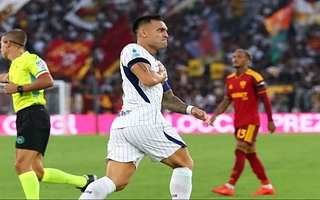 Inter empató 2-2 ante Roma con un doblete de Lautaro Martínez