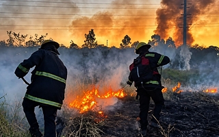 Un incendio generó preocupación en el complejo Anchipurac