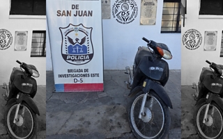 Robaron una moto y la encontraron escondida en un descampado en Caucete