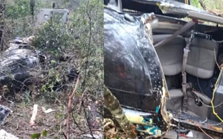 Hallaron en Brasil el helicóptero que cayó y dejó cinco muertos