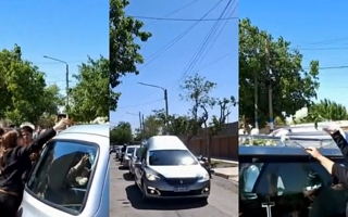 Con flores blancas, el colegio de Uriel Ríos lo despidió con dolor