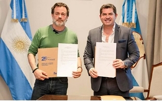 Orrego firmó un convenio con un actor para prevenir adicciones