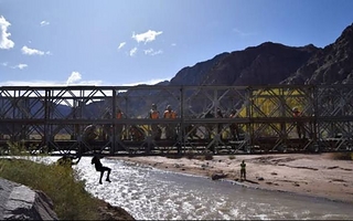 Ullum ya definió dónde instalará el puente Bailey que cedió Hualilán