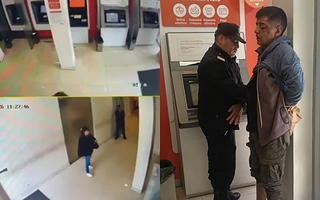 Intentaron robar a un cliente en un banco y civiles redujeron al ladrón