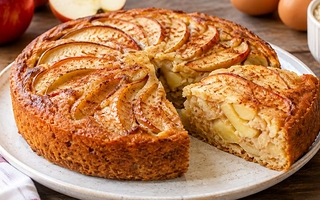 La torta de manzana que se hace con solo tres ingredientes