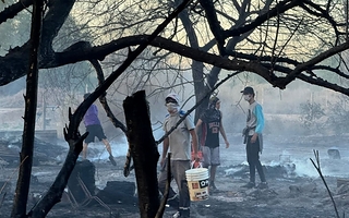 Investigan el incendio que quemó casas en Alto de Sierra y buscan testigos