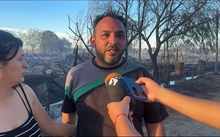 “Perdimos todo, la casa completa", el duro relato de un hombre tras el incendio