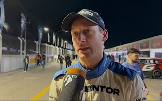 Ciarrochi probó la pista nocturna en el Autódromo El Zonda