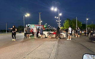 Grave accidente vial en Rivadavia: el choque fue entre una moto y un auto