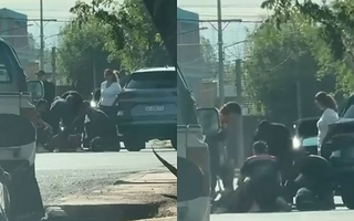 Fuerte choque entre una camioneta y una moto dejó un herido en Capital