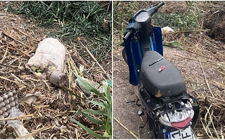 Robaba cebollas en una finca, huyó en moto y fue detenido
