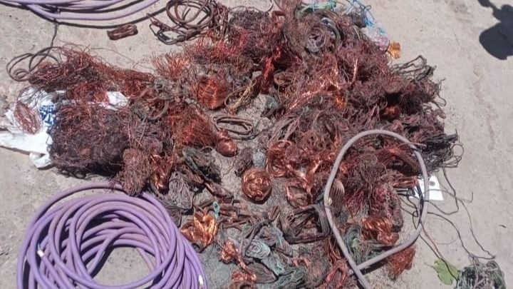 Gracias a un intenso operativo, decomisaron una gran cantidad de cables de cobre