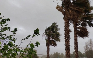 Alerta San Juan: sábado con temperaturas elevadas y fuertes ráfagas de viento