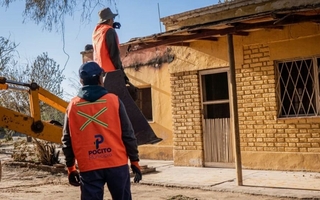 El municipio de Pocito asistió a las familias afectadas por el fuego