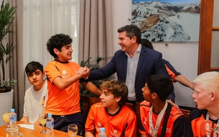 Orrego recibió a los medallistas sanjuaninos de los Juegos Evita