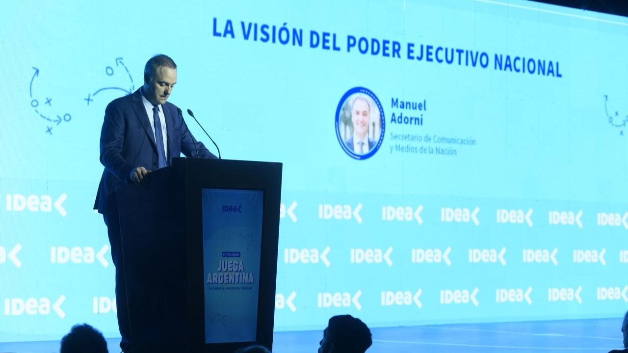 Adorni en IDEA: “Queremos que las empresas de Argentina se coman el mundo”